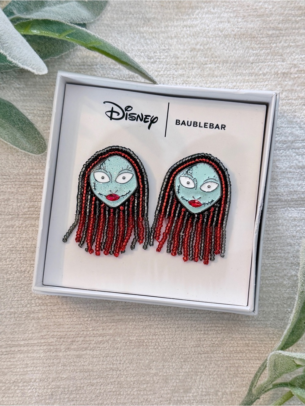 Disney x BaubleBar Sally Beaded Fringe Earrings NIB Nightmare before Christmas